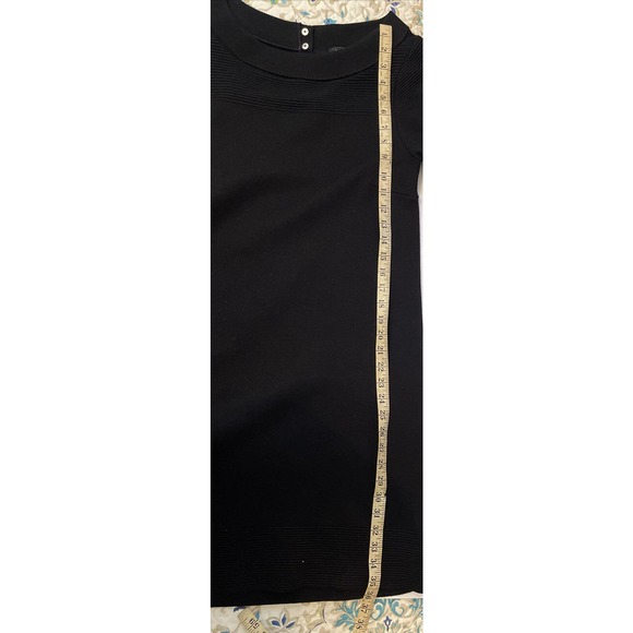 WHITE HOUSE BLACK MARKET Women’s S Viscose Nylon Sweater Knit Dress Black - Picture 9 of 10